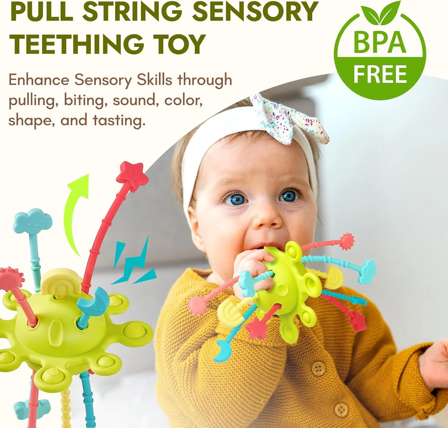 Montessori Toys for Baby 6-12 Month,6-in-1 Wooden Early Education Learning Toys with Sensory Teething,Object Permanence Box, Shape Sorting Stacking Ring,Mirror Puzzle,Toy for Kid 1 2 3 Year Old