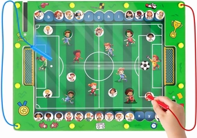 Montessori Magnetic Wooden Autism Toys: Sensory Toys for 4-5-6 Year Old Boys Girls Birthday Gifts, Preschool Educational Learning Activities Soccer Game, Fine Motor Skills Toddler Travel Puzzle Toy