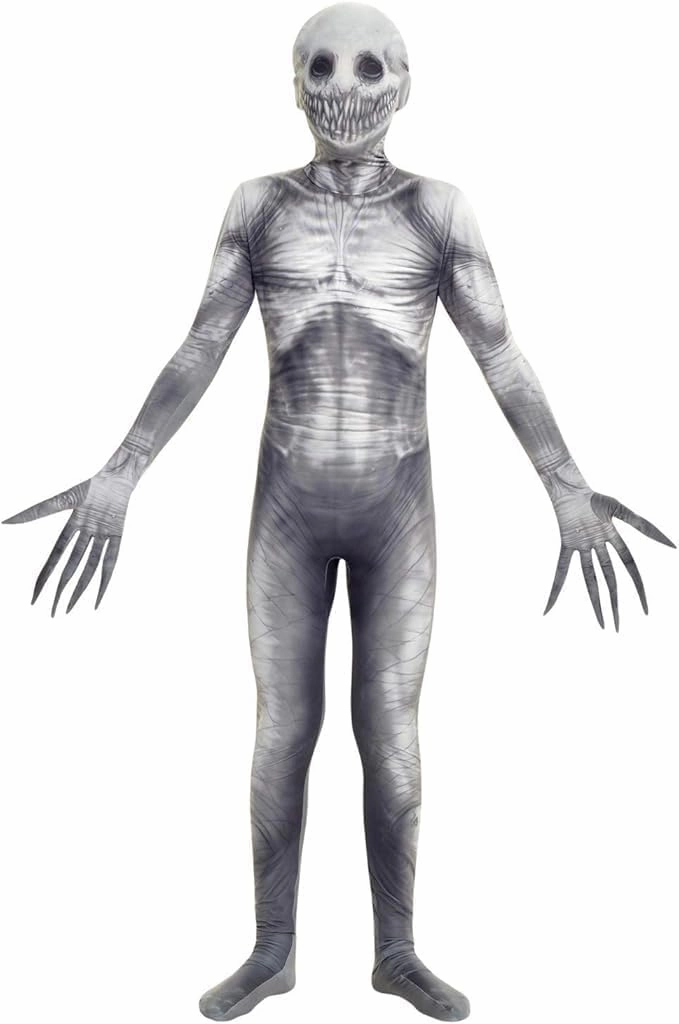 Morphsuits The Rake Costume for Kids, Zalgo Scary Halloween Costume for Boys, Creepy Kids Outfit, Fun Dress-Up