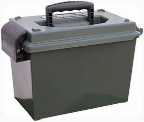 MTM SDB-0-11 Sportsmen's Dry Box, O-Ring Sealed, Heavy Duty Latch, Lockable, Crush-Proof, USA Made, Forest Green