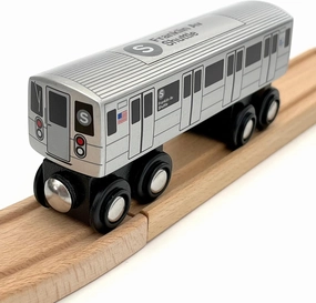 MUNI PALS Munipals MP01_11FS Wooden Subway Train New York City MTA NYC- S-Franklin Avenue Shuttle R68 S Train