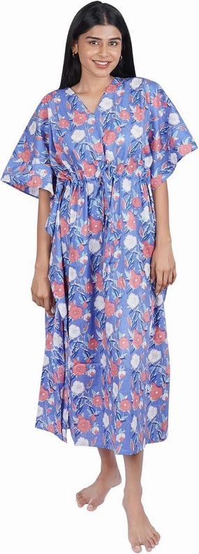 Namaste Trends 100% Cotton Kaftan Beach Swim Cover-Up: Resort Wear Dress for Women