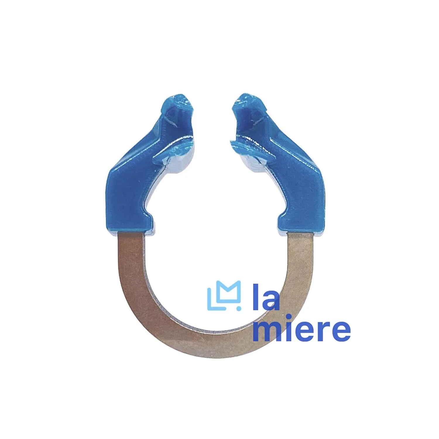 Narrow Dental Sectional Matrix Ring Clamp Spring Clip, Autoclavable Nickel Titanium Orthodontic Clamp Rings, Sectional Contoured (R6 Dark Blue 1PCS)