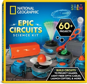 National Geographic Circuit Maker - Electronics Kit for Kids with 60 Electrical Circuit Projects, Electric STEM Toy