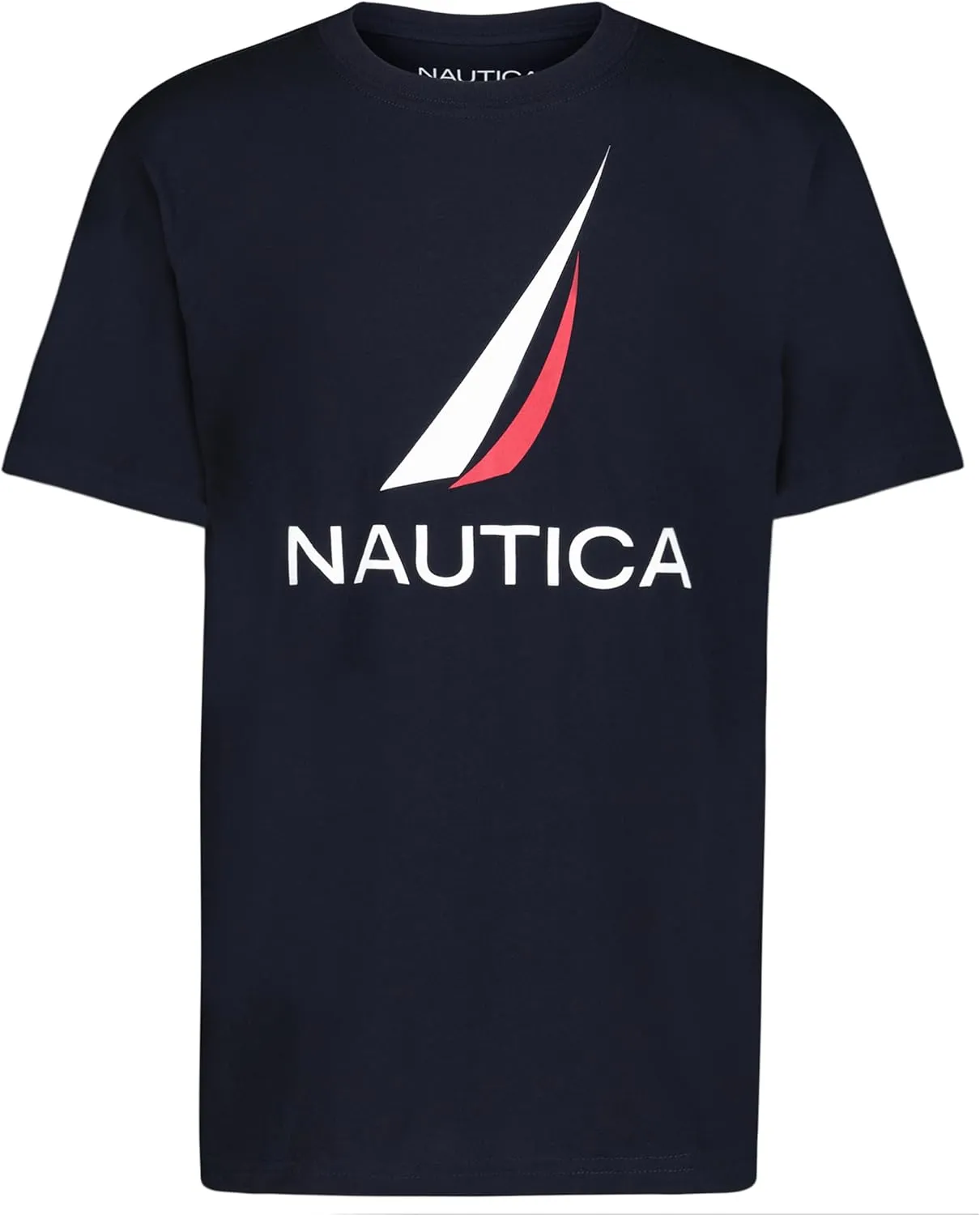 Nautica Boys' Short Sleeve Graphic Crew Neck T-Shirt, Soft, Comfortable, Relaxed Fit