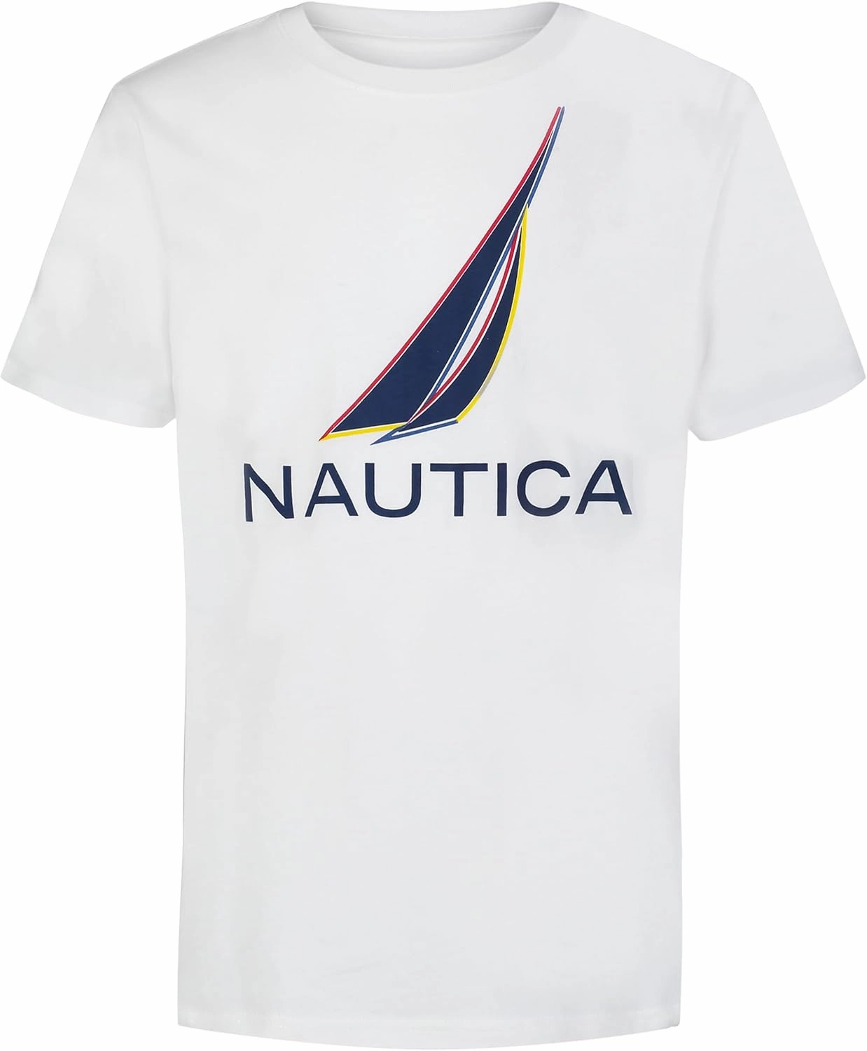 Nautica Boys' Short Sleeve Graphic Crew Neck T-Shirt, Soft, Comfortable, Relaxed Fit