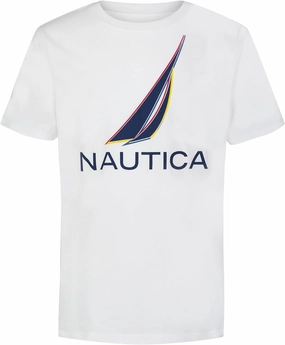 Nautica Boys' Short Sleeve Graphic Crew Neck T-Shirt, Soft, Comfortable, Relaxed Fit