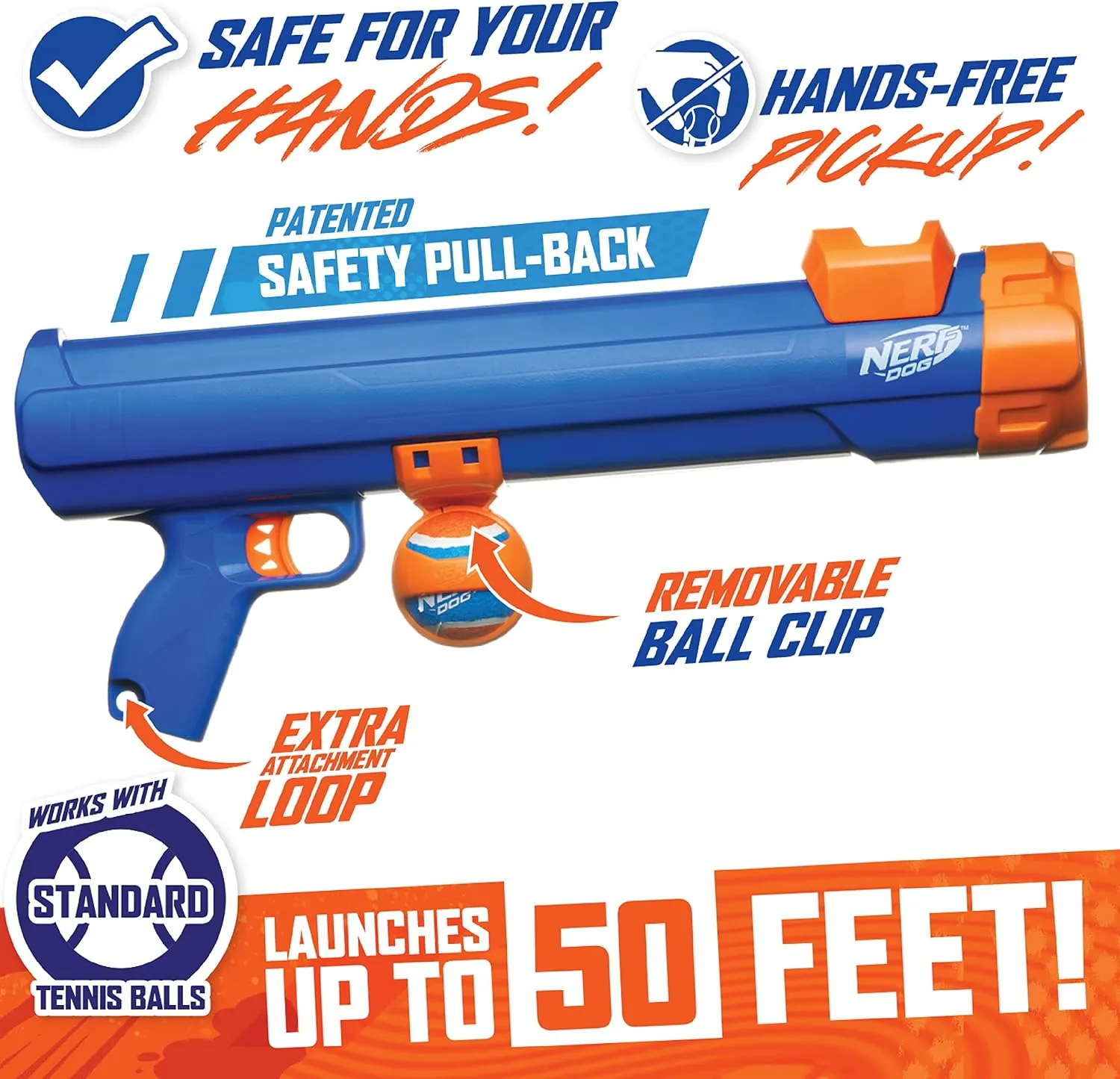 Nerf Dog Tennis Ball Blaster Dog Toy