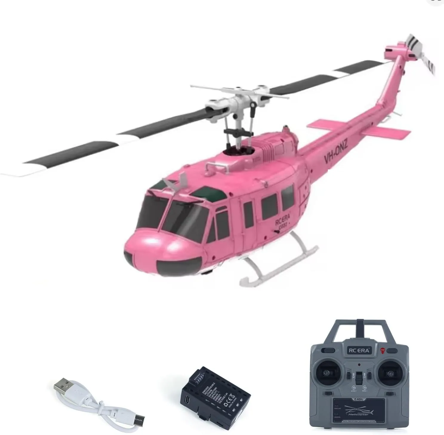 New 1:48 Rc Simulation Helicopter Model C032 Uh-1 Electric Remote Control Reverse Flight Stunt Aircraft 6 Axis Gyroscop Toys