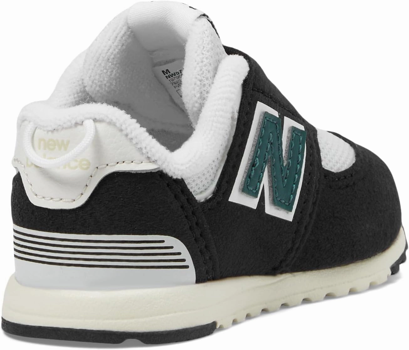 New Balance Baby-Boy's 574 V1 Varsity Suede New-b Hook and Loop Sneaker