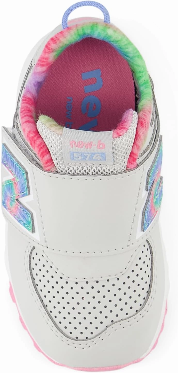 New Balance Unisex-Child 574 V1 70s Racing New-b Hook & Loop Sneaker
