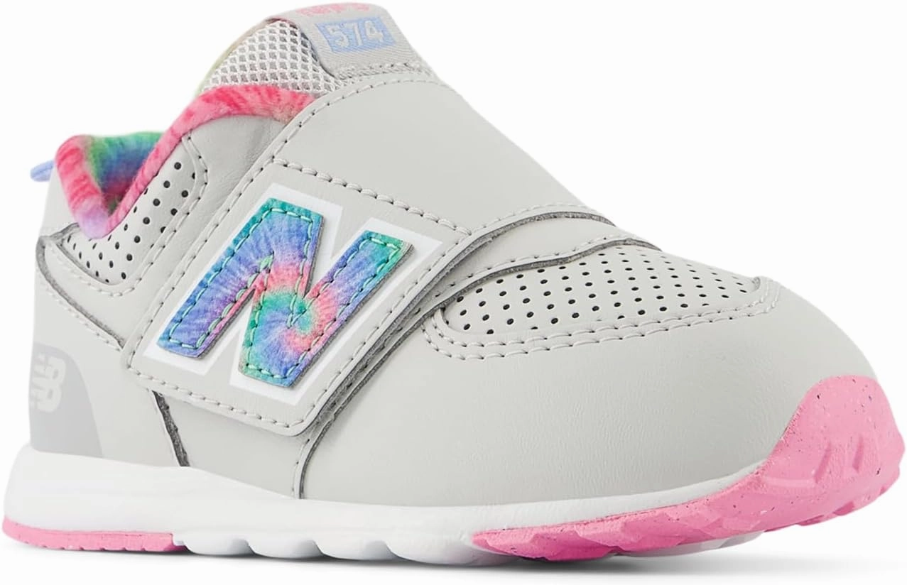 New Balance Unisex-Child 574 V1 70s Racing New-b Hook & Loop Sneaker