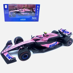 New Bbuago 2023 1/43 F1 A523#10 Pink P.Gasly Version Formula One for BWT-Alpine Adult Die Cast Alloy Luxury Vehicle Collection Model Gift