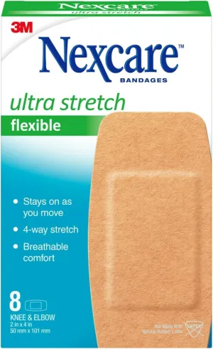 Nexcare Soft 'n Flex Bandages Knee and Elbow - 8ct, Pack of 5