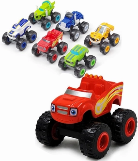 NICENINE Monster Machines Toys - Truck Vehicles Toys Gifts - Scooters Car for Kids (6 pcs)