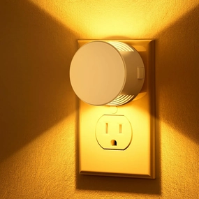 Night Light [2 Pack], Night Lights Plug Into Wall, 3 Adjustable Brightness Levels, Dusk to Dawn Sensor, Soft Amber Glow, Ideal Night Light for Kids, Bedroom, Bathroom, Hallway, Nursery