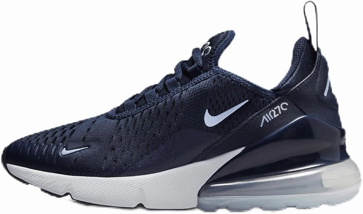 Nike Air Max 270 Big Kids' Shoes (943345-028, Light Smoke Grey/Dark Obsidian/Phantom/Bright Crimson)