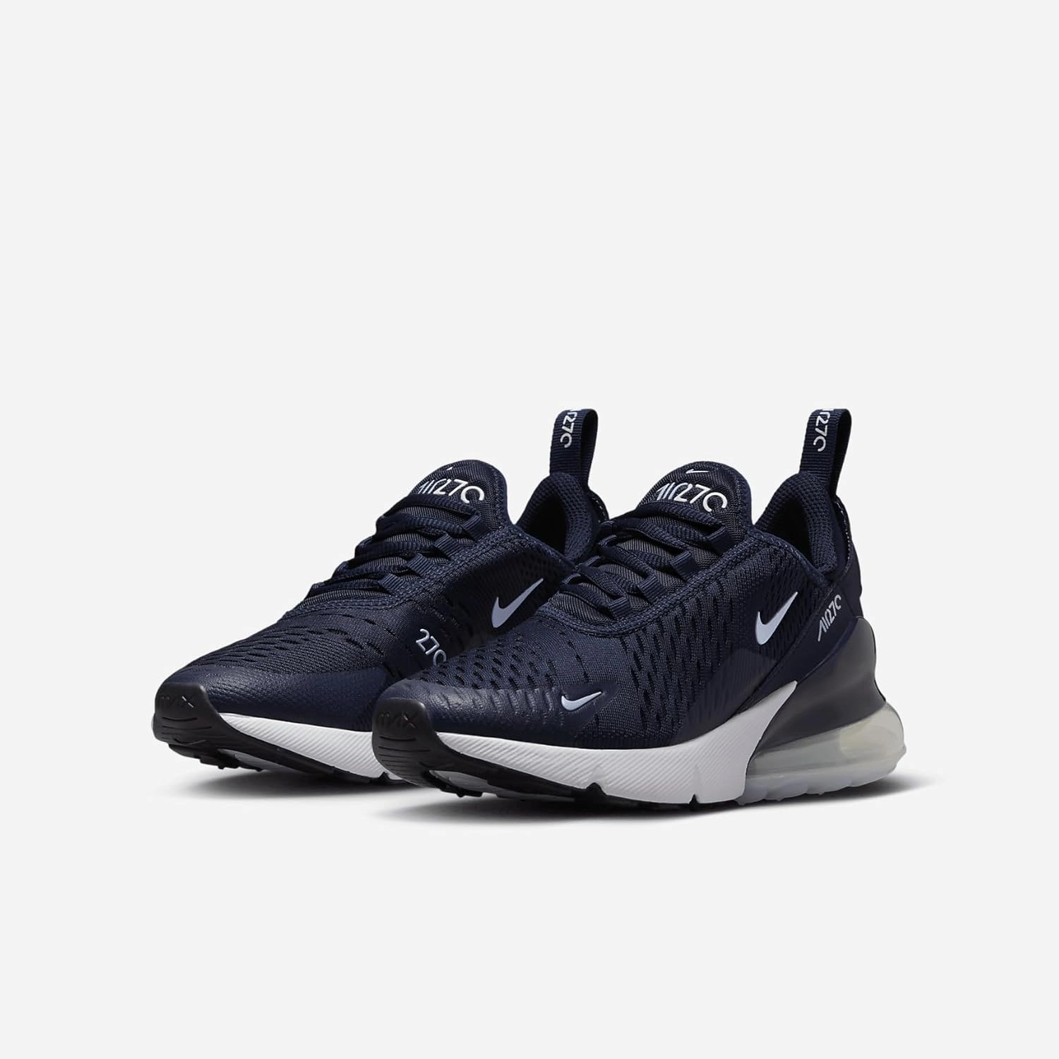 Nike Air Max 270 Big Kids' Shoes (943345-028, Light Smoke Grey/Dark Obsidian/Phantom/Bright Crimson)