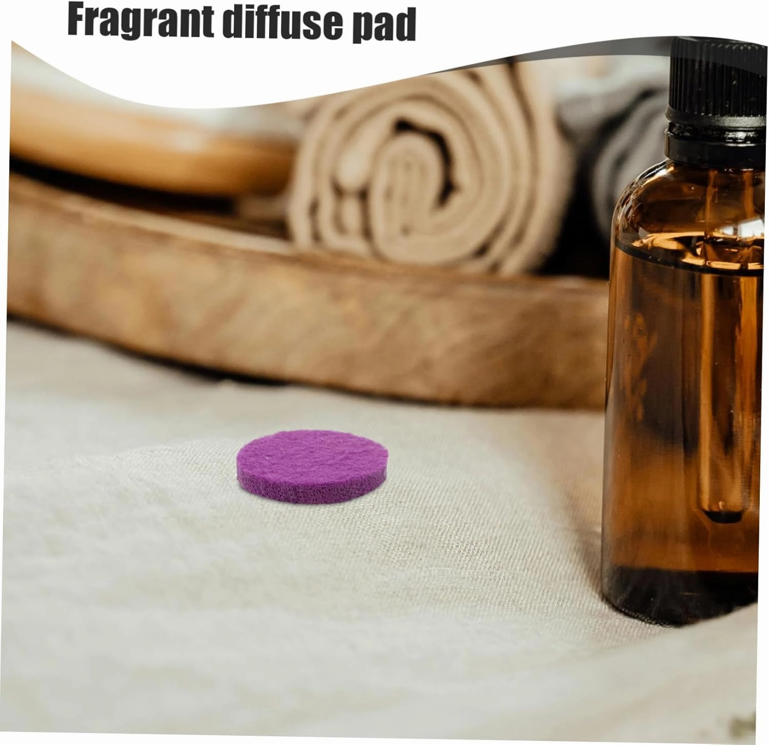 NOLITOY 5sets Essential Oil Diffuser Pads Soft Cotton Pad Pendant Liner 100pcs*5