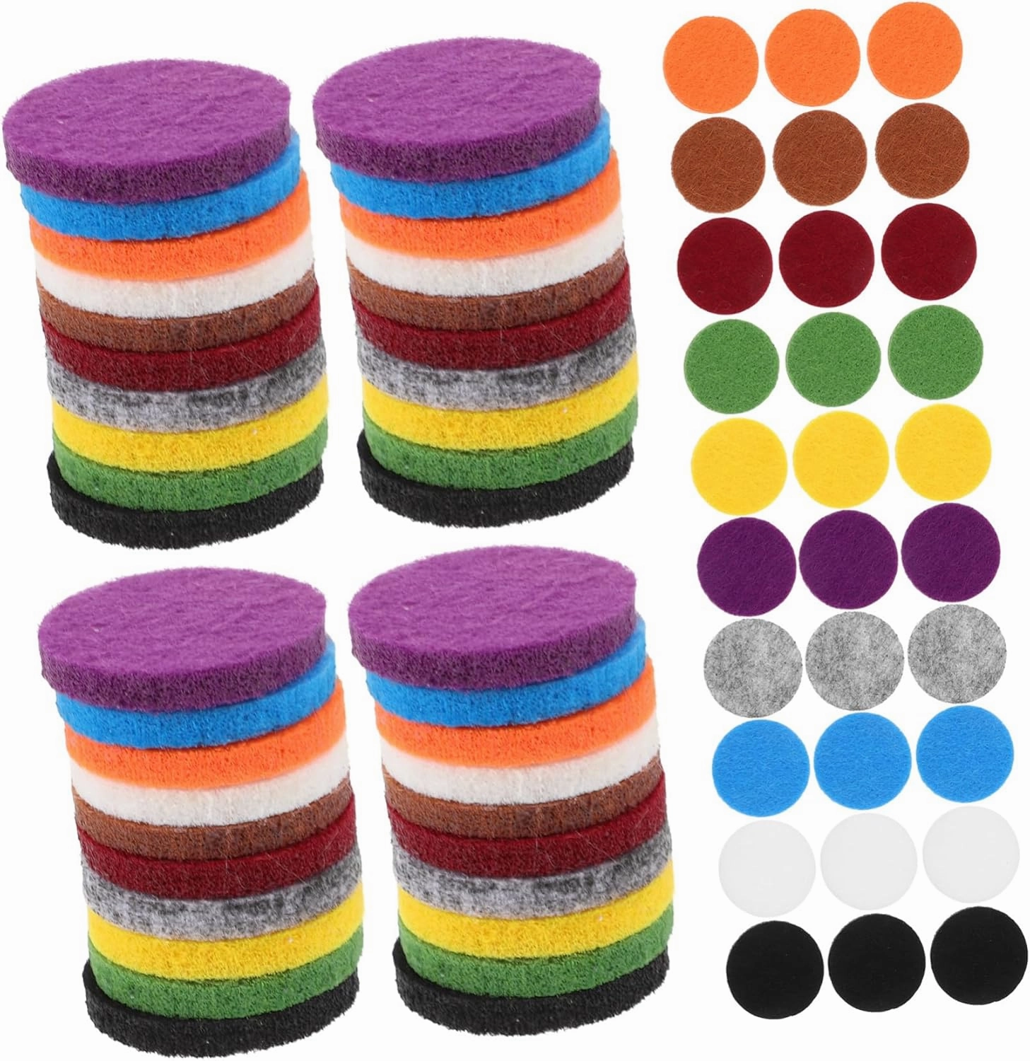 NOLITOY 5sets Essential Oil Diffuser Pads Soft Cotton Pad Pendant Liner 100pcs*5