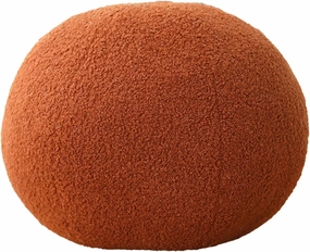 Nordic Style Flower-Shaped and Ball Throw Pillows - Sofa Cushions, Plush Throw Pillow (Brown, 33cm/12.99inch)