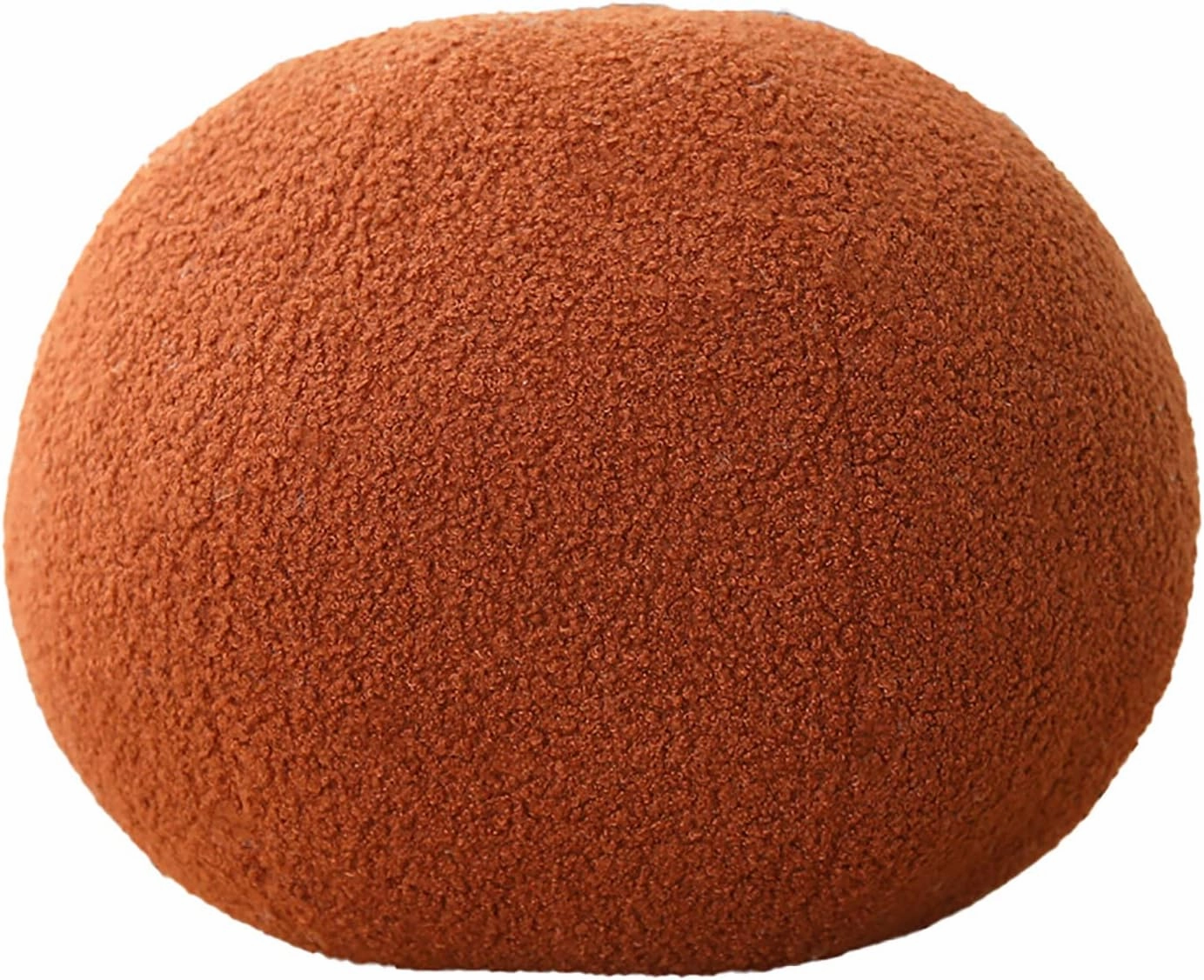 Nordic Style Flower-Shaped and Ball Throw Pillows - Sofa Cushions, Plush Throw Pillow (Brown, 33cm/12.99inch)