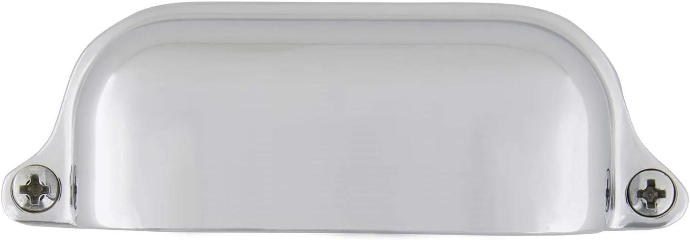 Nostalgic Warehouse Cup Pull Farm Large in Bright Chrome