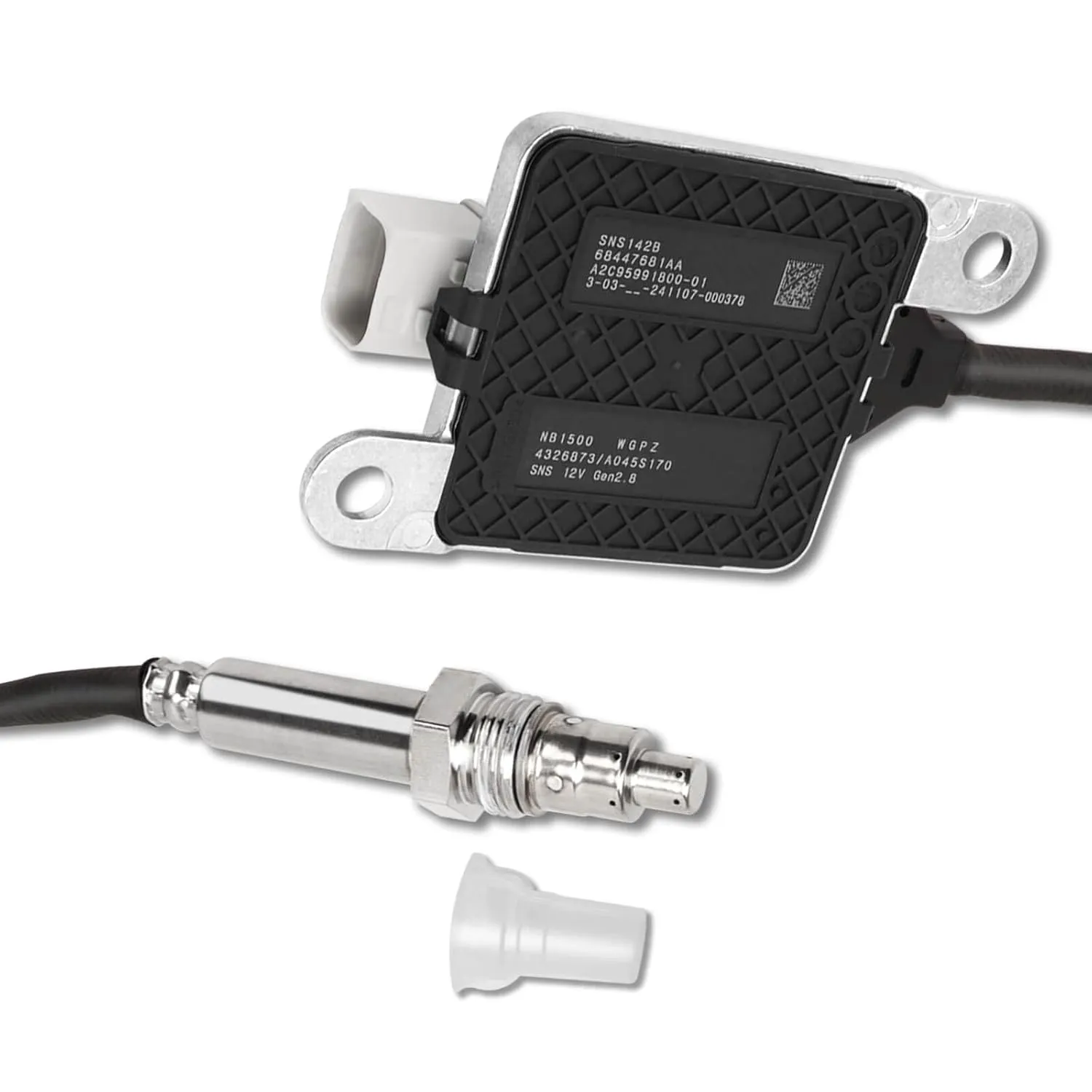Nox Sensor, Nitrogen Oxide Oxygen Downstream Sensor 68447681AA Compatible with 2019 2020 2021 2022 2023 Dodge Ram 2500 3500 4500 5500 6.7L Cummins Diesel