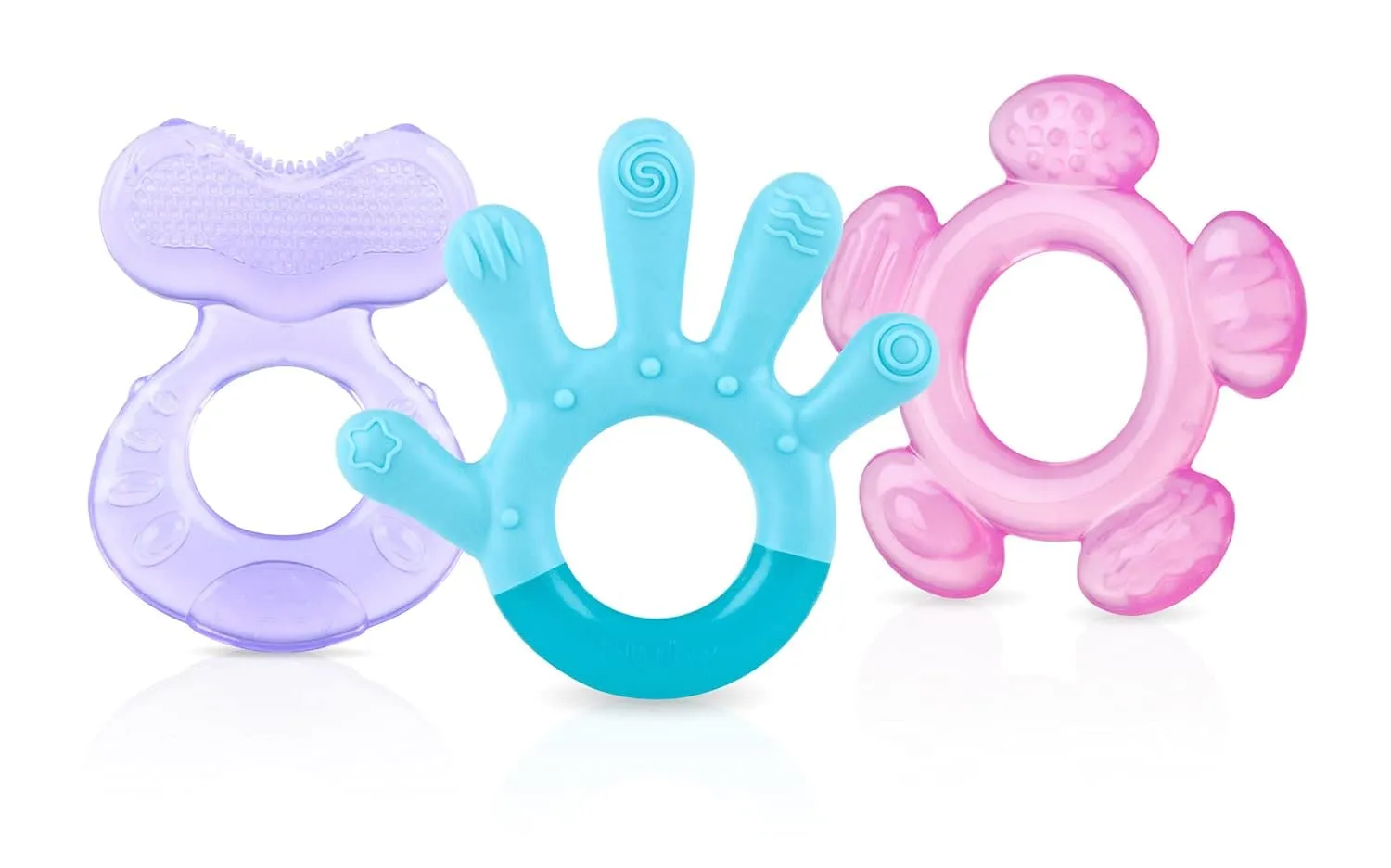 Nuby 3 Step Soothing Teether Set, BPA Free - Colors May Vary.(Pack of 32)