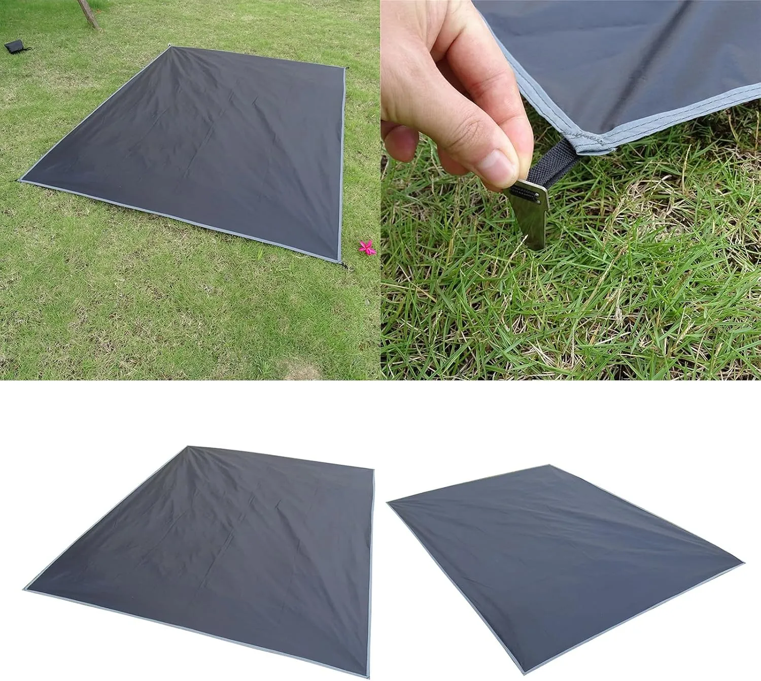 NUEAYMS Sand Proof Crawling Mat with Peg for Travel Hikings Pocket Watertight Ground Pad Beach Blankets Outdoor Picnics Blanket