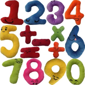 Number Plush Toy -10 Numbers and 5 Numbers Plush Operation - Mathematical Early Education and Boys and Girls Learning Toys (15 Pieces)