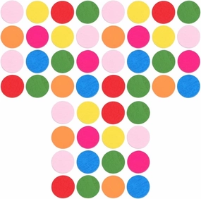 NUOBESTY 600pcs Colorful Math Discs Educational Toy for Boys and Girls Safe and Smooth Polished Plaything for Cognitive Development and Math Skills for Group Learning Activities