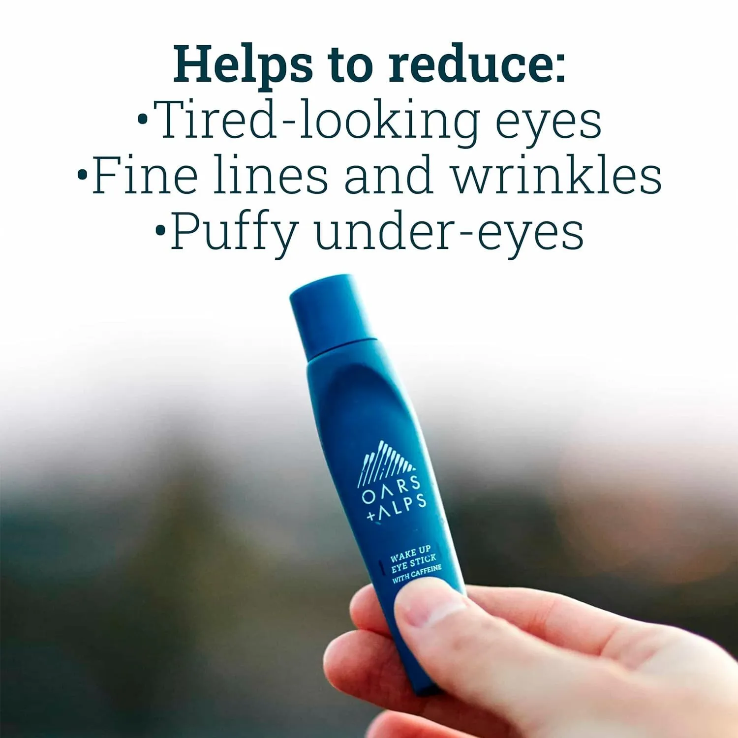 Oars   Alps Wake Up Eye Roller and Eye Depuffer, Dermatologist Tested Skin Care Infused with Caffeine and Aloe Vera, TSA Friendly, 0.5 Oz, 2 Pack