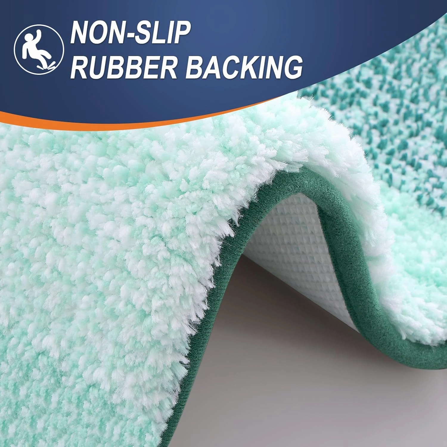OLANLY Bathroom Rugs Mat 30x20, Extra Soft Absorbent Microfiber Bath Rugs, Rubber Backing, Quick Dry, Washable Bath Mats for Bathroom Floor, Tub, Shower and Home Decor Accessories, Blackish Green