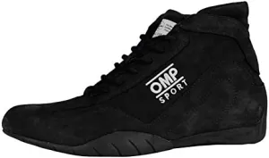 OMP Men's Sport OS 50 Racing Shoes IC/792 (Size: 5, Black)