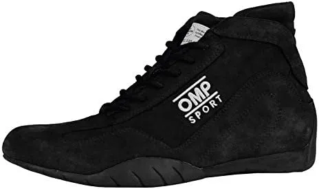 OMP Men's Sport OS 50 Racing Shoes IC/792 (Size: 5, Black)