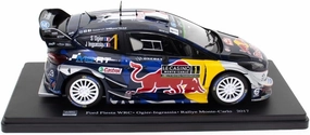 OPO 10 - 1/24 Scale Model car Compatible with Ford Fiesta WRC - Ogier-Ingrassia - Rally Monte-Carlo 2017 - WRC501