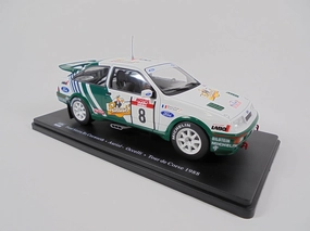 OPO 10 - 1/24 Scale Model Car Compatible with Ford Sierra RS Cosworth Auriol/Occelli Rallye Tour de Corse 1988 - RVQ52