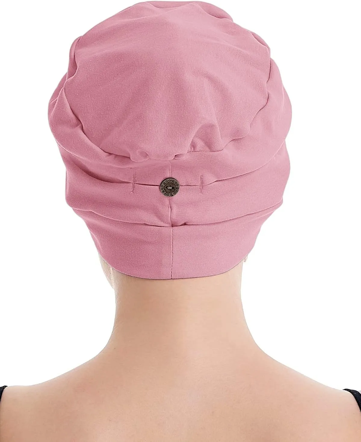 osvyo Cotton Chemo Turbans for Women Cancer Hairloss hat - Cotton Lightweight Headwear Sealed Packaging