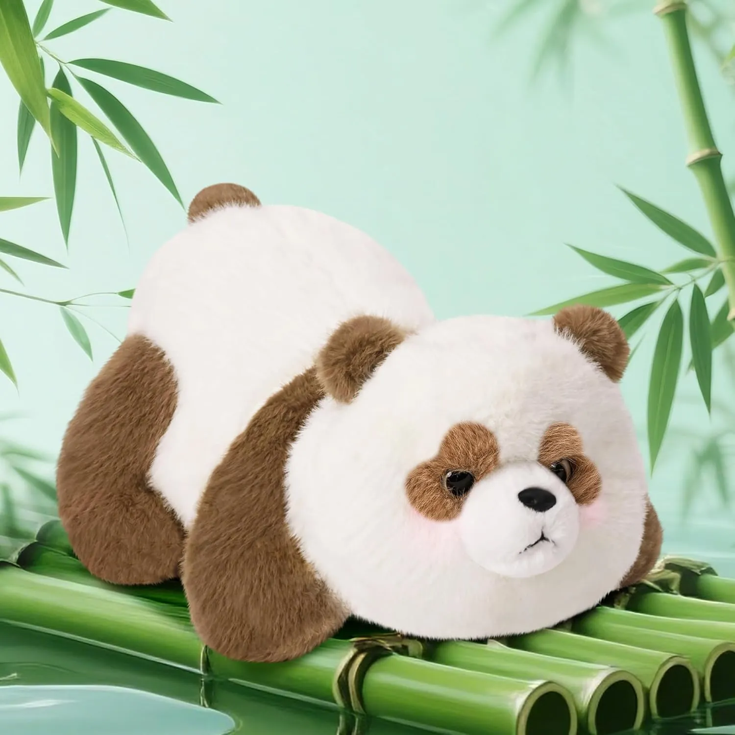 Panda Stuffed Animal Plush Toy, 14 Inch Cute Plushie, Soft Baby Doll Gift, Stuffed Panda Bear Plush for Kids, Girls, Boys, Adults(Brown)