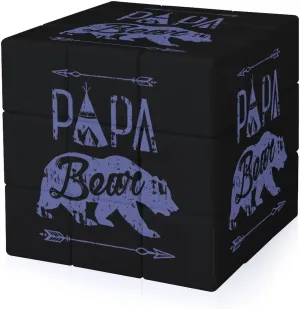 Papa Bear Funny 3x3x3 Cube Smooth Lightweight Puzzle for Adult Graphic Printing Travel