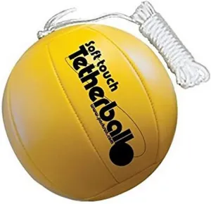 Park & Sun Sports Soft Touch Tetherball with 7' Nylon Cord and Clip