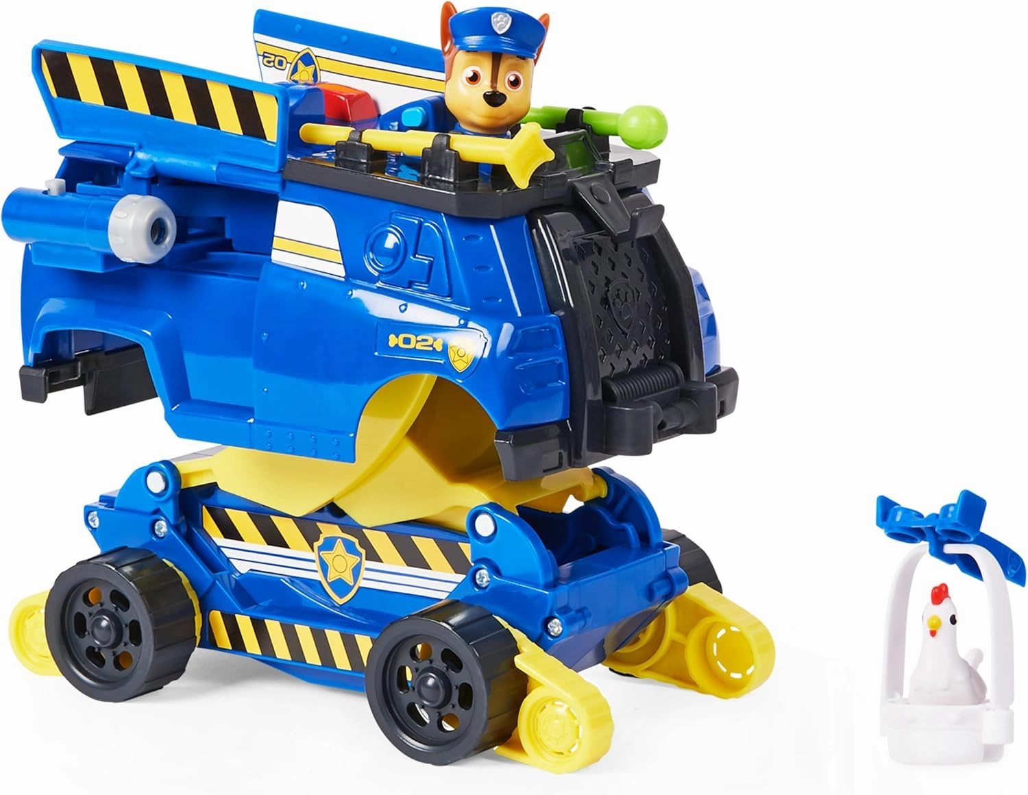 Paw Patrol, Chase Rise and Rescue Transforming Toy Car with Action Figures and Accessories, Kids Toys for Ages 3 and up