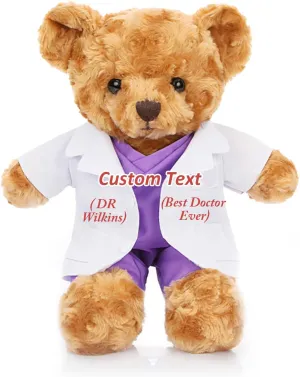 Personalized Teddy Bear with Custom Text/Blessing, Stuffed Animal Plush Nurse/Doctor Gift for Women/Men, Graduation Present for Nurse/Doctor/Medical Student