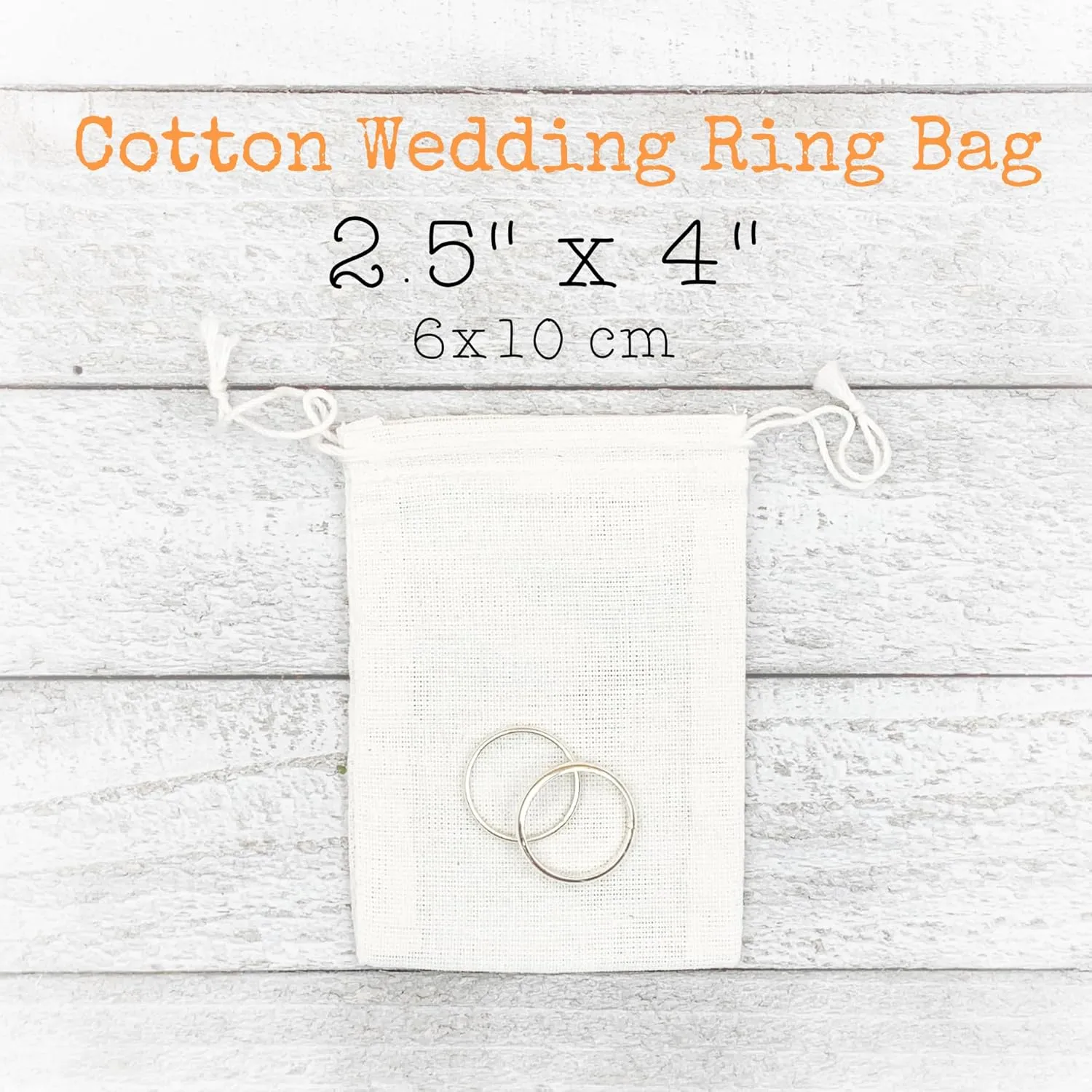 Personalized Wedding Ring Bag (Floral Wreath)