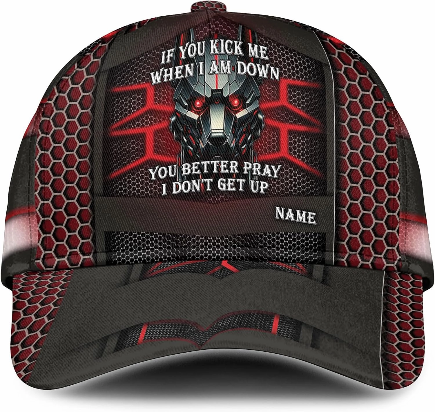 Personalized Baseball Cap, 3D Printed Ball Caps for Teen Boys, Unisex Ball Caps, Fitted Hats for Men