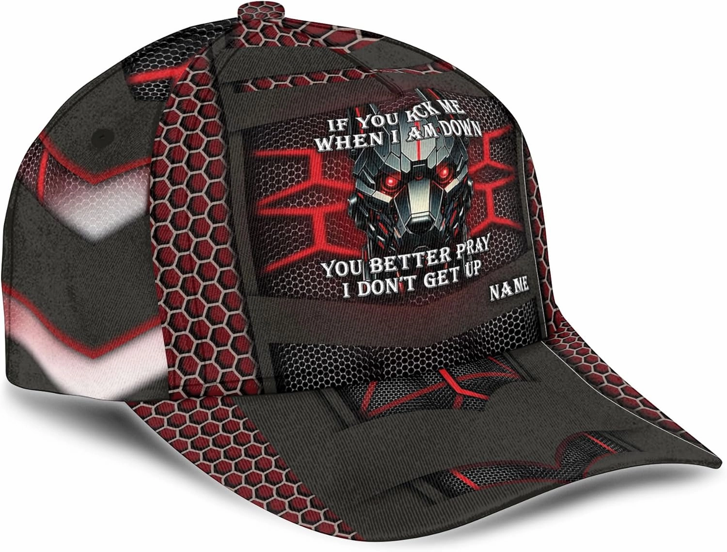Personalized Baseball Cap, 3D Printed Ball Caps for Teen Boys, Unisex Ball Caps, Fitted Hats for Men