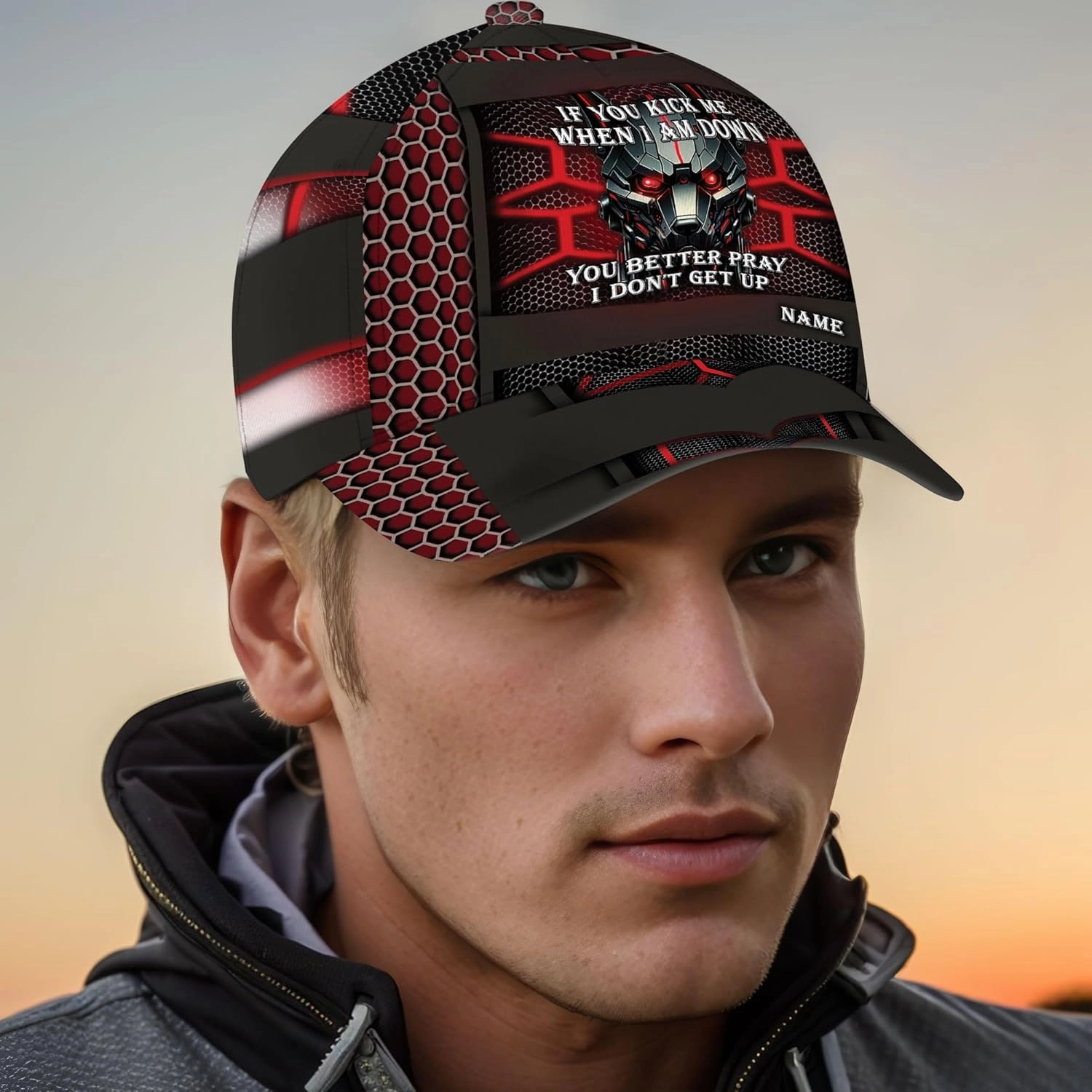 Personalized Baseball Cap, 3D Printed Ball Caps for Teen Boys, Unisex Ball Caps, Fitted Hats for Men