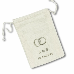 Personalized Wedding Ring Bag (Wedding Bands)