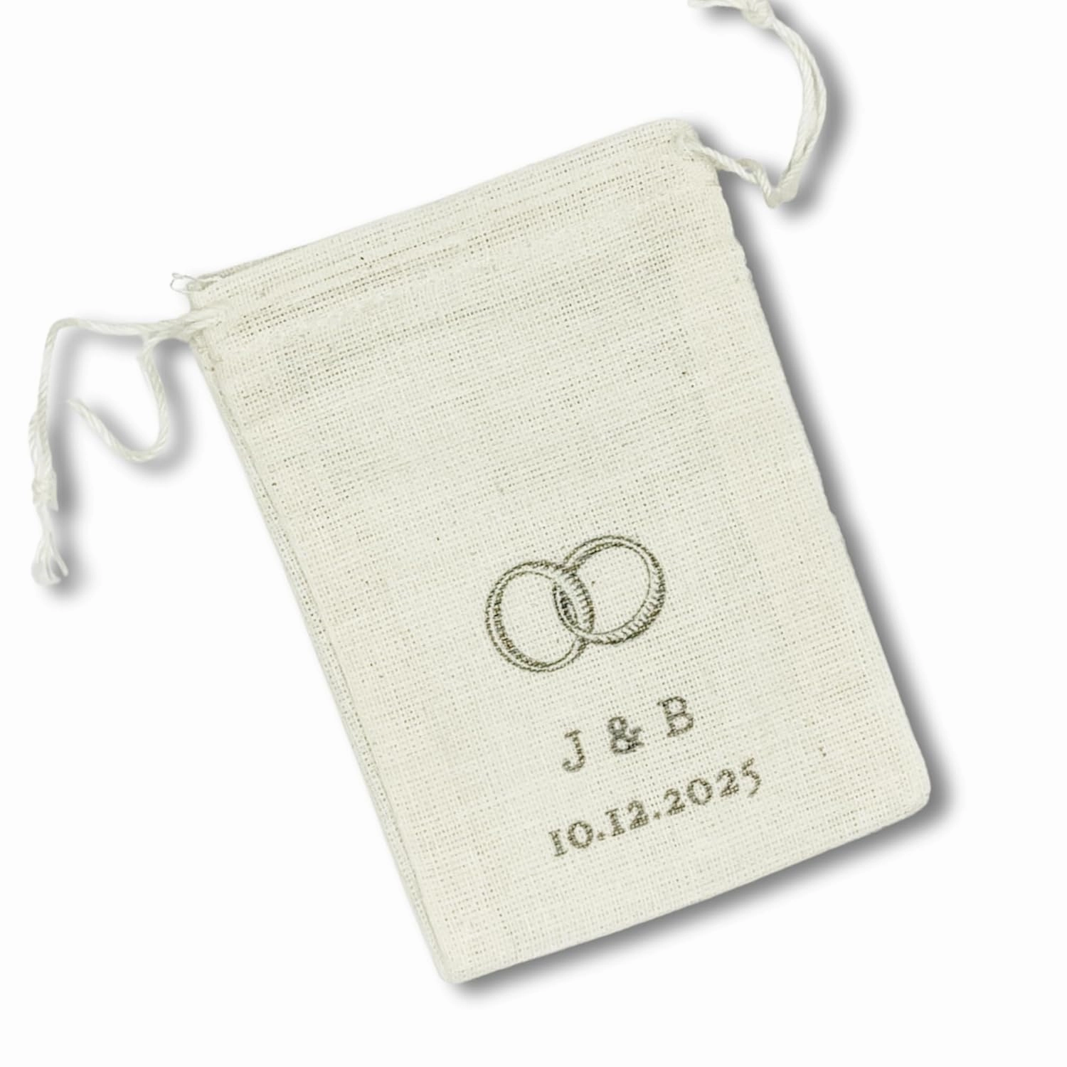 Personalized Wedding Ring Bag (Wedding Bands)